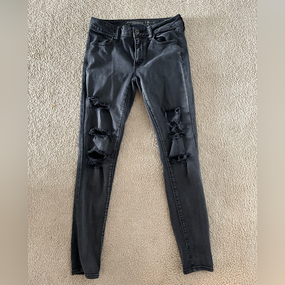 American Eagle grey jeggings - size 6